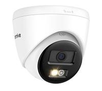 ANNKE 3K PoE CCTV Camera with Red & Blue Strobe Flash Light Alarm, IP Turret Security Camera Outdoor Indoor, 2 Way Audio, Color Night Vision, AI Human/Vehicle Detection, 123° Wide Angle, IP67