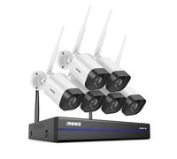 ANNKE 3MP Wireless Security Camera System, 5MP 10CH NVR with 6pcs 3MP IP Cameras, 2-Way Audio, Motion Detection, 100ft Night Vision, Remote Access, Home CCTV System for 24/7 Recording, NO HDD