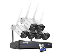 ANNKE 3MP Wireless Security Camera System, 5MP 10CH with 1TB HDD NVR and 6X 3MP IP Cameras, 2-Way Audio, Motion Detection, 100ft Night Vision, Remote Access, Home CCTV System for 24/7 Recording
