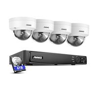 ANNKE 4K PoE CCTV Camera System, 8CH 6TB HDD NVR with 4 x 8MP PoE IP Cameras, Motion Detection, Remote Access, 100ft Night Vision, Home CCTV Security Set for 24/7 Recording Outdoor
