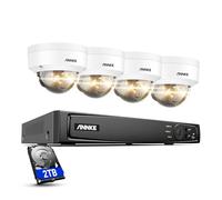 ANNKE 4K PoE Security Camera System, 8CH CCTV System with 2TB HDD NVR, 4x 8MP IP Camera Outdoor with Human & Vehicle Motion Detection, IK10 & IP67, Colour Night Vision, Remote Access, H800