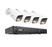ANNKE 4K PoE Security Camera System with 8MP Bullet Cameras | 8CH NVR | AI Human/Vehicle Detection | Spotlight Color Night Vision | IP67 Weatherproof | H.265+ | UK Plug & Play （NO HDD)