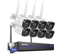 ANNKE 4K Wireless Security Camera System, 16CH CCTV System with 2TB HDD NVR and 8X 8MP Security Cameras Outdoor, 100ft Night Vision, Two Way Audio, Person Detection, 24/7 Recording, IP66 Weatherproof