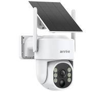ANNKE 4MP Solar Security Camera Outdoor Wireless, 9000mA Battery WiFi Camera, 2 Way Audio, PIR Human Detection, 360° Pan & Tilt, 5GHz/2.4G WiFi, Color Night Vision, Up to 256G Storage, Alexa Supported