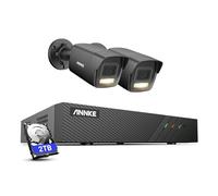 ANNKE 5MP Home Security Camera System, 2x Wired 3K PoE IP Cameras Outdoor with Smart Human/Vehicle Detection, 100ft Night Vision, Remote Access, 8CH NVR with 2TB HDD for 24/7 Recording