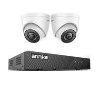 ANNKE 5MP PoE CCTV System Outdoor, 8 Channel 4K NVR with 2 PoE IP Cameras, 100FT Night Vision, Human & Vehicle Detection, Alexa Compatible, IP67 Weatherproof, No Hard Drive