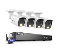 ANNKE 8MP CCTV Camera Systems, 4K 8 Channel H.265+ DVR with 2TB Security Hard Drive, 4 × 8MP Security Bullet Camera Outdoor, Smart Human/Vehicle Detection, Night Vision