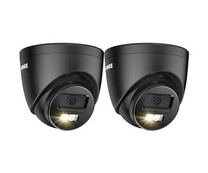 ANNKE C500 3K Ultra HD PoE CCTV Camera with Human/Vehicle Detection, Wired IP Security Camera Outdoor with Spotlight Color Night Vision, IP67 Weatherproof, Audio Recording (2Pack, Black)