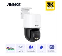 ANNKE PoE 3K Pan /Tilt IP Camera Full Color Night Vision Two-Way Audio H.265+.