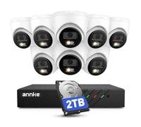 ANNKE PoE CCTV System Outdoor, 4K 8CH NVR with 2TB HDD