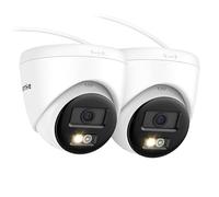 Annke PoE Security Camera 3K Super HD Outdoor Indoor Home CCTV Camera, 2 Way Audio, Colour Night Vision, IP67 Waterproof, Built-in Micro SD Card Slot Turret Camera (Pack of 2)