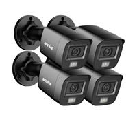 ANNKE Security Camera 4pcs 1080p HD CCTV Bullet Cam for Surveillance System | Analog Add-on Security Camera with 100 ft Night Vision, 3.6mm Lens, IP67 Weatherproof, Smart Dual Light, Outdoor/Indoor Use