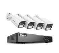 ANNKE Two-Way Audio CCTV Security Camera System, 16 Channel H.265+ DVR, 4pcs 3K Cameras, Color Night Vision, Human/Vehicle Detection, IP67 Waterproof for Outdoor Indoor, 24/7 Recording, NO Hard Drive