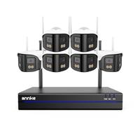 ANNKE Wireless Security Camera System, 16CH 4K NVR with 6 X 4MP Dual-Lens Cameras Wireless, Dual-Band WiFi, Two-Way Talk, Human Detection, 170° Ultra-wide Angle, Plug-and-Play, No Hard Drive