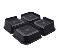 ANNKUT Bed Risers 2 Inch Heavy Duty, Furniture Risers for Bed Desk Table Sofa Couch,Oversized Bed Lifts Risers,Support up to 5000 Lbs(4 Pack Black)