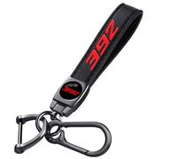 Annloysky Black Leather Car Key Chain Metal Car Keyring Accessories, Keychain Keyring Family Present for Man and Woman