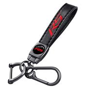Annloysky Leather Car Key Chain Metal Car Keyring Accessories Replacement with Suit for Chevy Camaro RS Cars Accessories, Keychain Keyring Family Present for Camaro RS Owners
