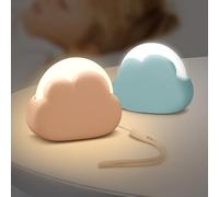 Annmore Kids Night Light Cloud LED Recharageable Toddlers Bedsidelampe Portable for Nursery Breastfeeding Night Lamp Hang on Wall, Baby Essentials for Newborn, Mum to Be Gifts