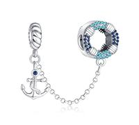 Annmors 925 Sterling Silver Ocean & Sea Travel Charms Graduation Summer Profession Pendant for Women's Bracelet Necklace Vacation Jewelry Gift