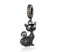 Annmors Charms Anhänger 925 Sterling Silber für Damen Armbänder und Halskette Herz Familie Hund Charm