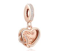 Annmors Love You Infinity Heart Charms for Women 925 Sterling Silver Dangle Pendant Bead,Gifts for Women European Bracelet&Necklace