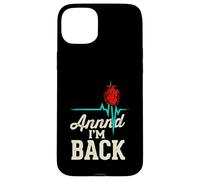 Annnd Im Back Open Heart Surgery Survivor EKG Case for iPhone 15 Plus