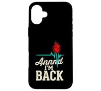 Annnd Im Back Open Heart Surgery Survivor EKG Case for iPhone 16 Plus