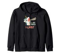 Annnd Why Should I Care Unicorn Sarcastic Funny Saying Zip Hoodie