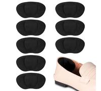 AnnndFoot Heel Cushion Inserts 4 Pairs - Innovative Circular Design for Superior Comfort, Heel Grips Liner to Prevent Shoes Rubbing, Stop Heel Slipping and Fix Loose Shoes for Women and Men (Black)