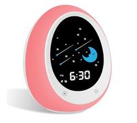 ANNNGUL Kids Alarm Clock, Grow Clock with Sun & Moon, Sound Machine, Nap Timer, Sleep Training Clock for Toddlers, Child