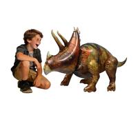 AnnoDeel 46" Triceratops Inflatable Dinosaur, Giant Dinosaur Balloon Inflatable for Blow up Dino Birthday Jurassic Theme Party Supplies