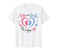Annonce grossese bébé Baby Shower fille ou Garcon T-Shirt