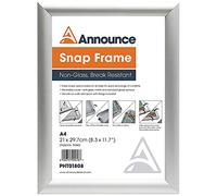 Announce A4 Snap Frame (25mm anodised Aluminium Frame, Wall fixings Included)