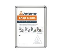 Announce by 5 Star A2 Snap Frame 25mm with Chrome Effect Corners