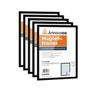 Announce Magnetic Frame A4 Black (Pack of 5) AA01847