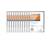 Announce Magnetic Frame A4 Silver (Pack of 10) AA01842
