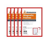 Announce Magnetic Frames A4 Red (Pack of 5) AA07542
