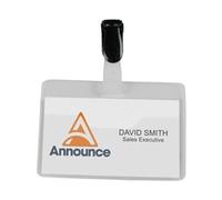 Announce Security Name Badge 60x90mm (25 Pack)