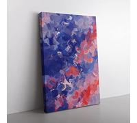 Announce The Truth Abstract Canvas Wall Art Print Ready to Hang, Framed Picture for Living Room Bedroom Home Office Décor, 50x35 cm (20x14 Inch)
