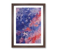 Announce The Truth Abstract Framed Print for Living Room Bedroom Home Office Décor, Wall Art Picture Ready to Hang, Walnut A4 Frame (34 x 25 cm)