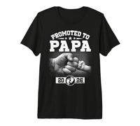 Announcement Promoted to Papa 2026 New Baby First Time Dad Premium T-Shirt