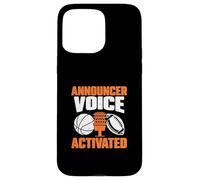 Announcer Voice Activated A Sportscaster Sports Broadcaster Case for iPhone 15 Pro Max
