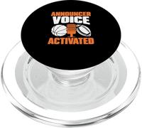 Announcer Voice Activated A Sportscaster Sports Broadcaster PopSockets PopGrip for MagSafe