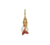 Annoushka x The Vampire's Wife Mermaid Charm Pendant In 18ct Yellow Gold With Pearl And Sapphires