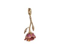 Annoushka x The Vampire's Wife Rose Charm Pendant in 18ct Yellow Gold With Sapphires