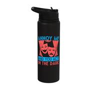 Annoy Me & You Act in Dark Actor Broadway Stainless Steel Insulated Water Bottle