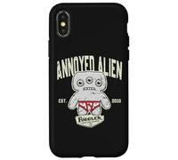 Annoyed Alien Grey Budgie Fuggler College Sports Case for iPhone X/XS