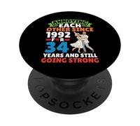 Annoying Each Other Since 1992 34 Years Couples Going Strong PopSockets Adhesive PopGrip