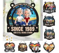 Annoying Each Other Since and Still Going Strong - Personalized Window Hanging Suncatcher, Annoying Each Other Since Personalized Gift for Living Room Decor Gifts for Him and Her
