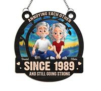 Annoying Each Other Since and Still Going Strong - Personalized Window Hanging Suncatcher, Couple, Annoying Each Other Since Personalized Gift, Wedding Gifts for Couples